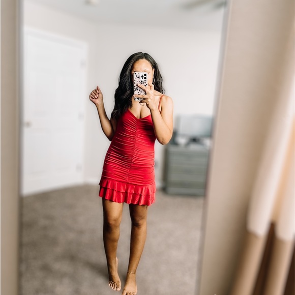 Y2K *BCBGMAXAZRIA flirty red dress! - Picture 1 of 11